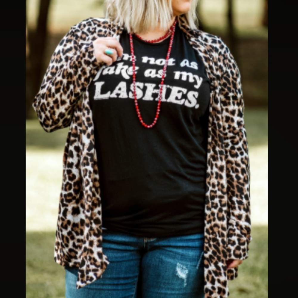 leopard cardigan 3x NEW